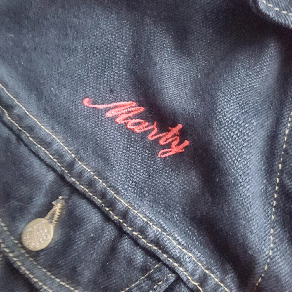🌙RARE! VTG TMNT Film Crew Denim Embroidered Jacket - Picture 9 of 14